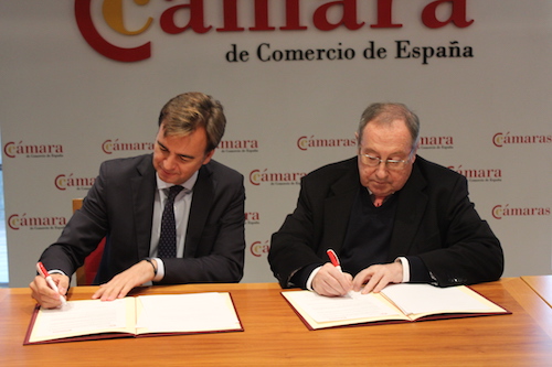Acuerdo de colaboración de Multinacionales por marca España con la Cámara de España